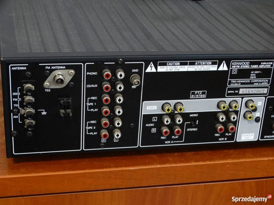 Amplituner z korektorem Kenwood KVRA70R WYSYKA Amplitunery Jasło