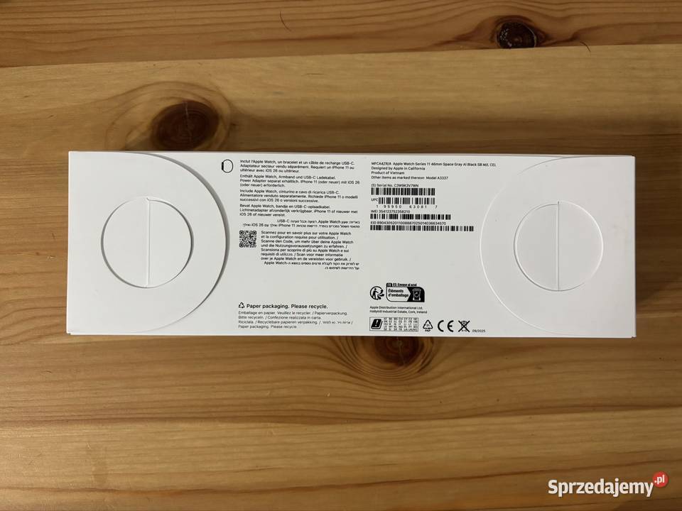 Apple Watch 11 46 mm Space Gray Wifi Cellular Warszawa sprzedam