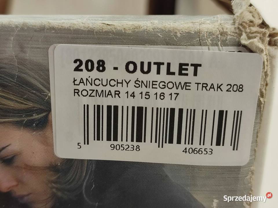 ŁAŃCUCHY ŚNIEGOWE TRAK 208 ROZMIAR 14 15 16 17 sprzedam