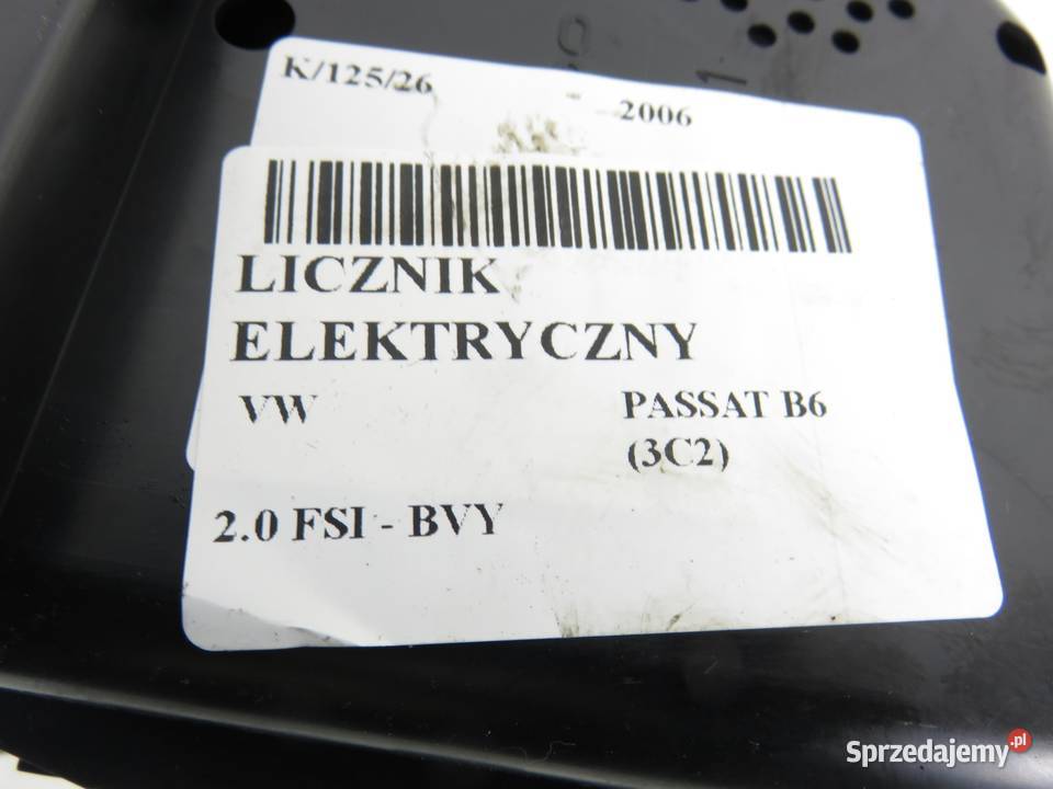 LICZNIK VW PASSAT B6 3C2 20 FSI BVY A2C53117396