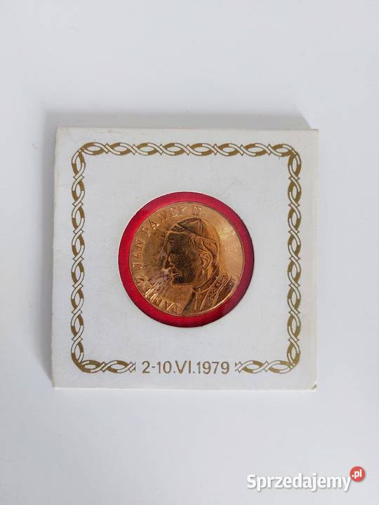 pamiątkowy medal Jan Paweł II papież pielgrzymka