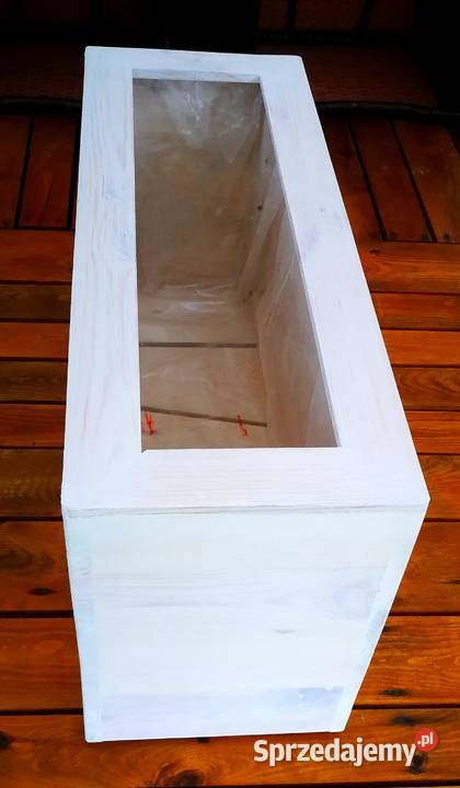 Skrzynia z donicą stolik kawowy zestaw na balkon Krasów