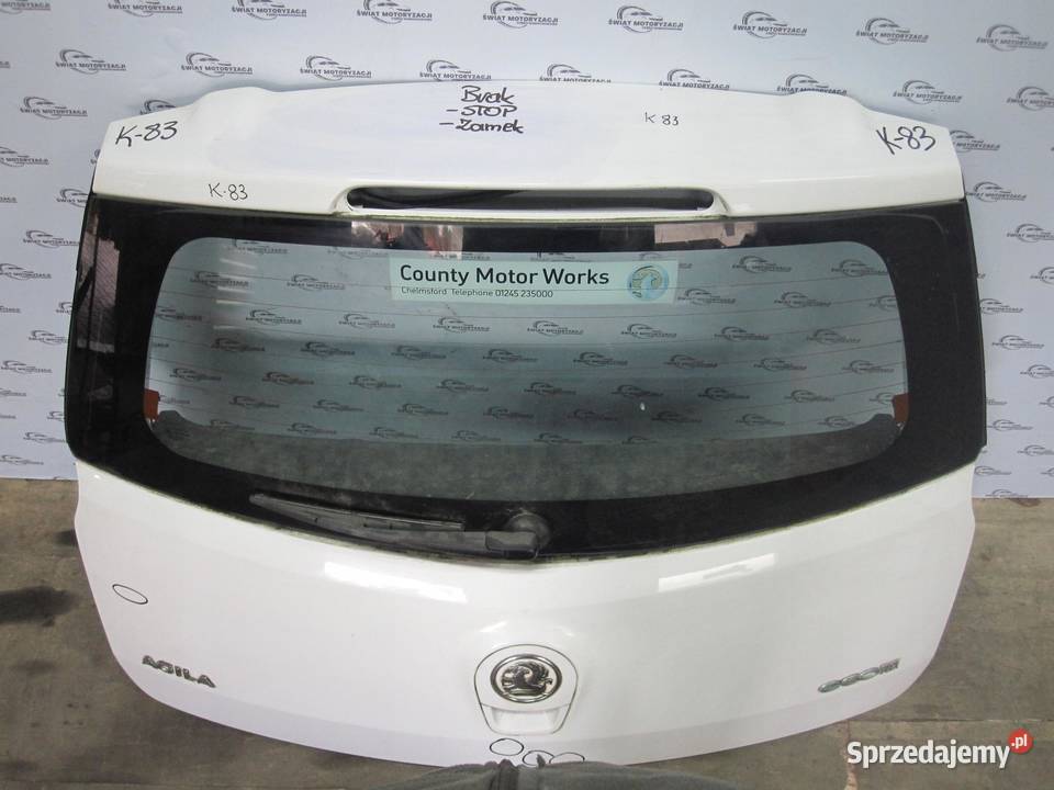 OPEL AGILA B 09r klapa tył sprzedam
