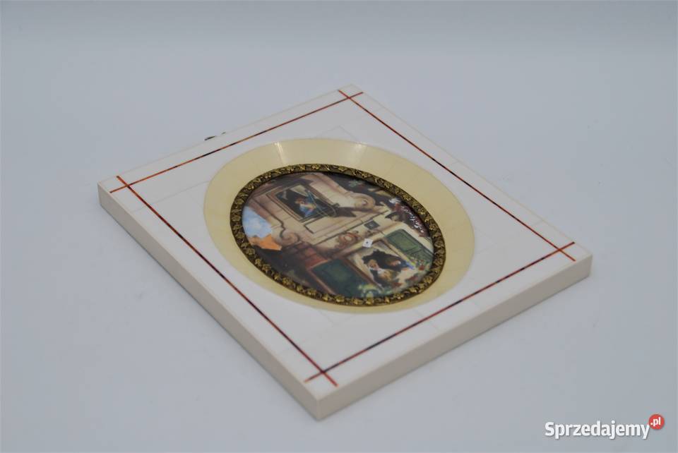Piękna miniatura na kości List miłosny Poznań sprzedam