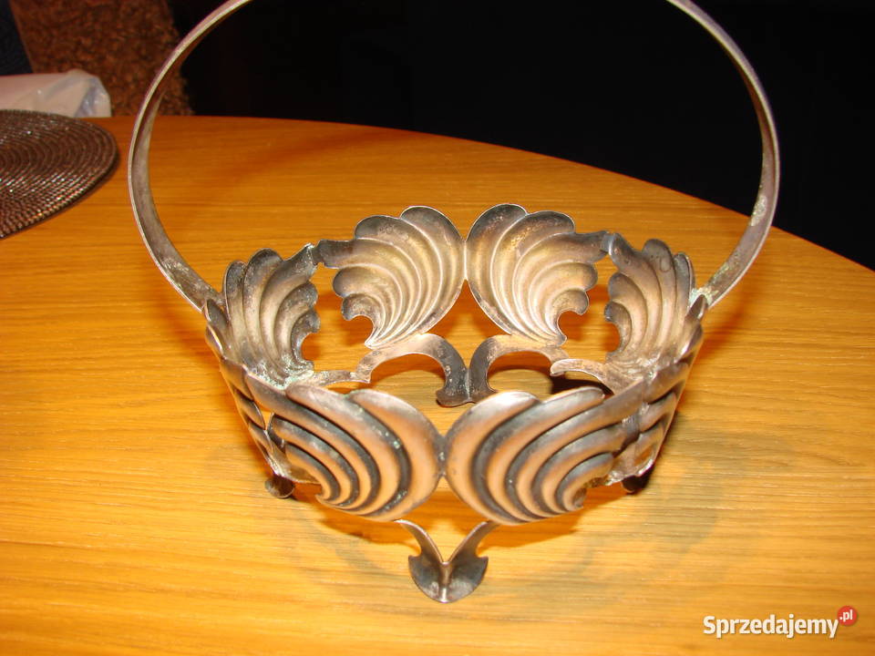 koszyk cukiernicy plater sygnowany Pozostałe Pruszcz Gdański