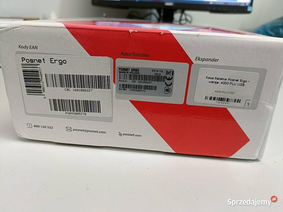 Kasa fiskalna POSNET Ergo wersja 4000 PLU USB Racibórz