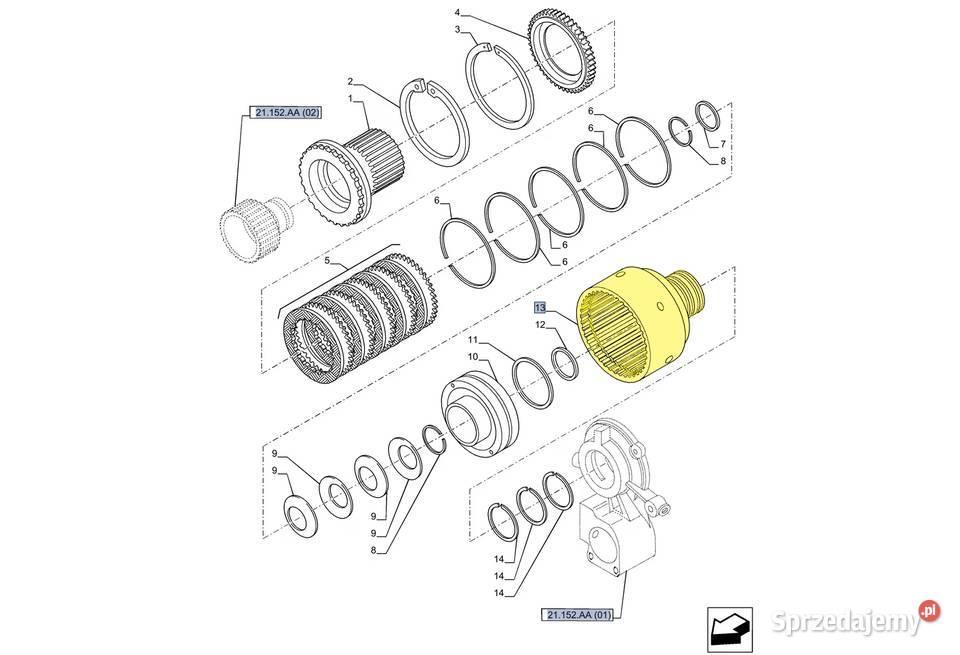 Obudowa kosza sprzęgła Case Holland Steyr podlaskie