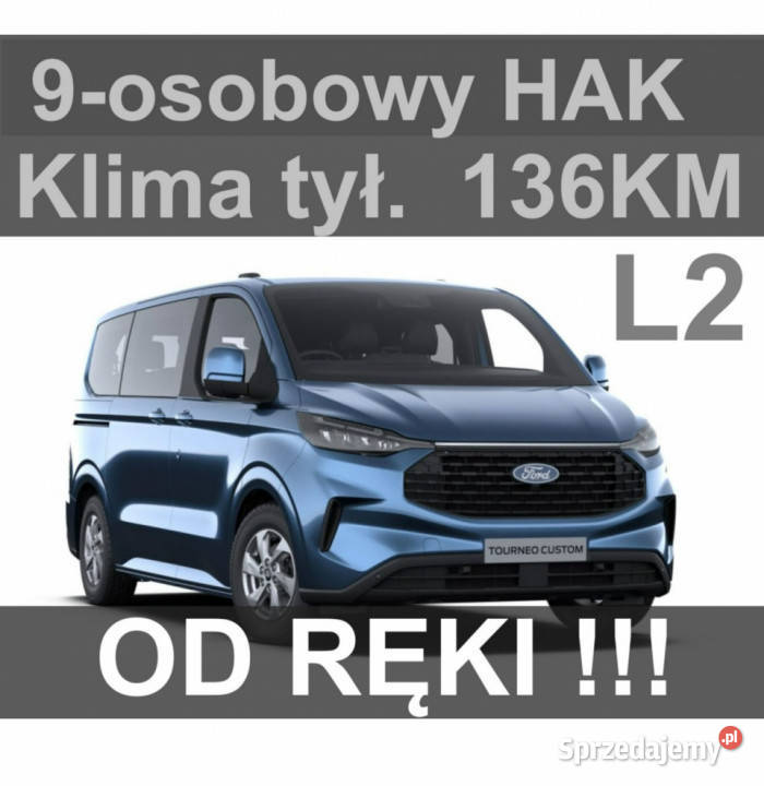 Ford Transit Custom L2 Trend Hak 136 Super Niska 136KM Szczecinek