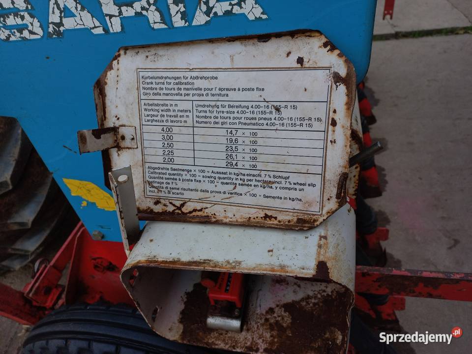 Siewnik zbożowy isaria Słubice