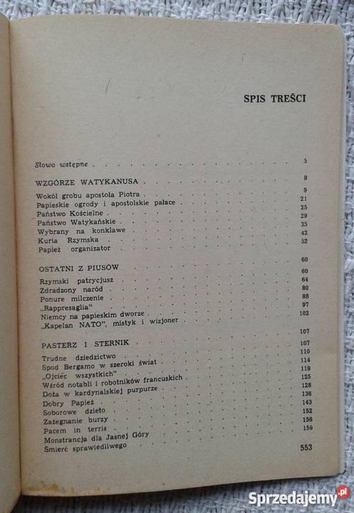 Wzgórze Watykanusa Kazimierz Sidor Książki naukowe i popularnonaukowe Białystok