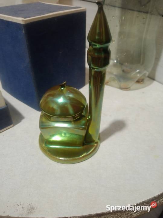 Porcelanowa figurka minaretu z meczetem dolnośląskie Wrocław