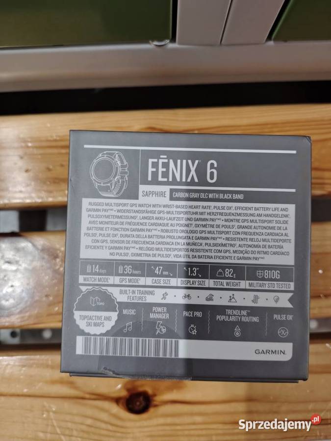 Garmin Fenix 6 Saphire 47 mm Męskie mazowieckie Warszawa