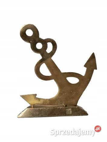 Mosiężna Kotwica Marynarska Ozdoba Kominka Rzeszów