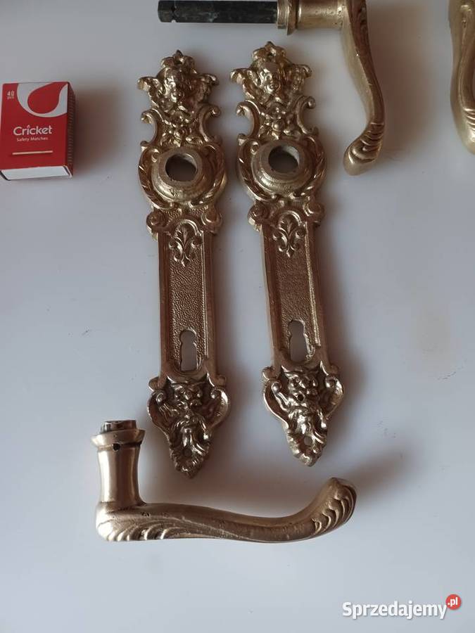 Klamki i szyldy mosiężne Poznań sprzedam