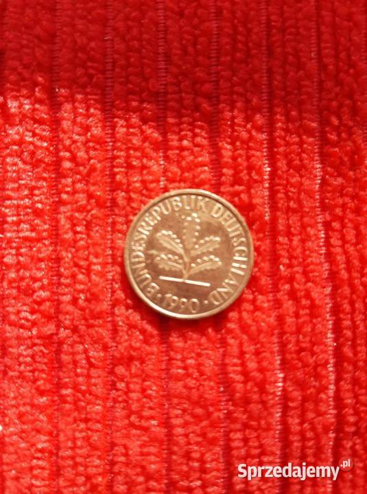2 Pfening z 1990 roku miedź st Bd Gliwice