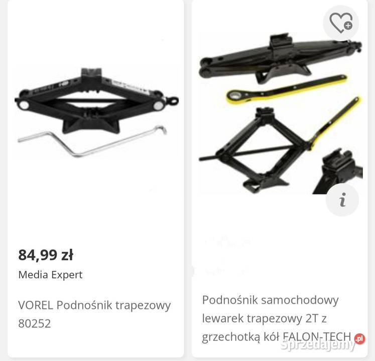 Podnośnik samochodowy lewarek trapezowy sprzedam