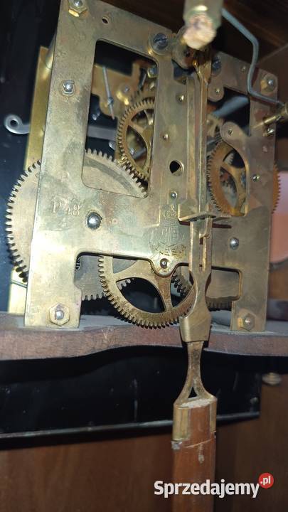 Stary zabytkowy zegar wiszący Gustav Becker drewno zachodniopomorskie Koszalin