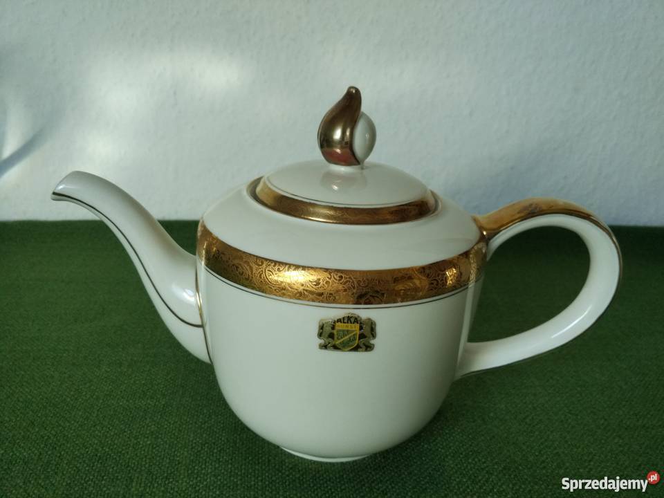Piękny dzbanek Alka Kunst Kronach Masion złocony małopolskie Ropa