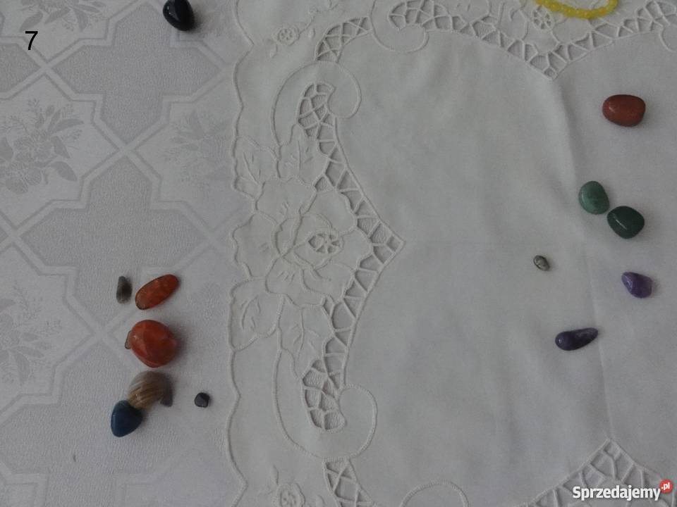 Serwetki kolorowe ecru wyszywane haft Richelieu Obrusy i serwety lubelskie Lublin