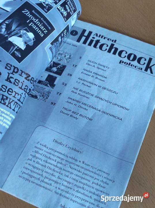Alfred Hitchcock poleca kryminał sensacja Kielce