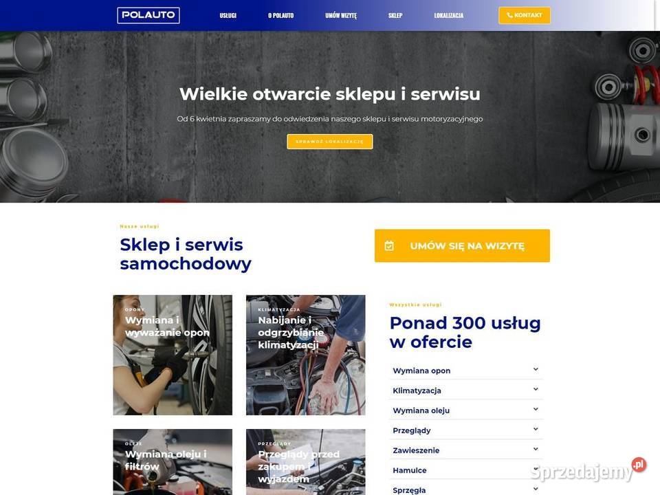 Strona internetowa wizytówka kompleksowe Warszawa usługi it