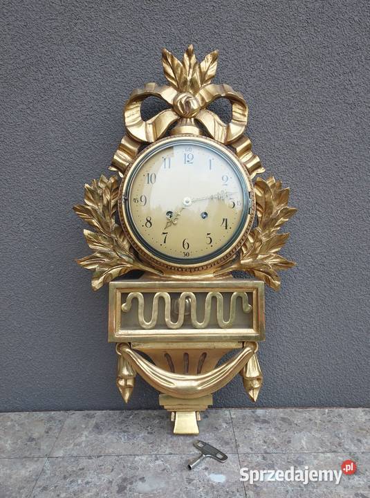 Stary zegar ścienny kartel Westerstrand ładny Tczew