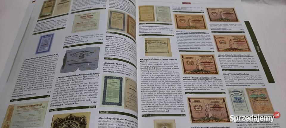 katalog aukcyjny papierów wartościowych 60 Warszawa sprzedam