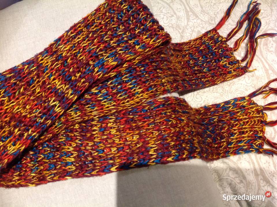 Długi Szalik Szal wełniany Damski Dla kobiet Nowa Sól