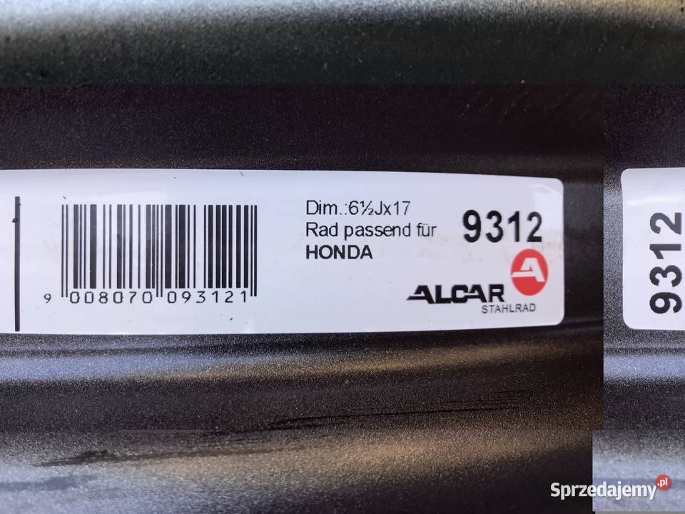 felgi stalowe HONDA CRV 17 mazowieckie Płock