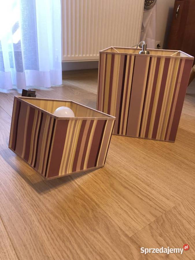 Fioletowa wisząca lampa i kinkiet w pasy Violado Nowy Sącz