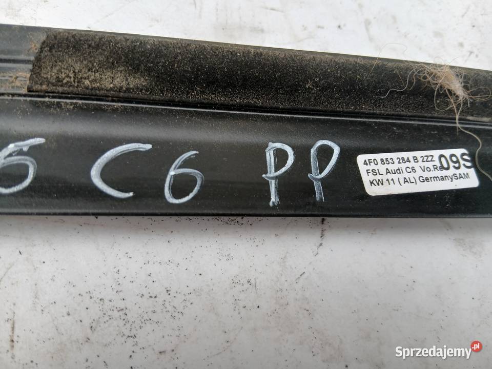 Listwa zgarniająca chrom Audi A6 C6 prawy przód Szczerbice sprzedam