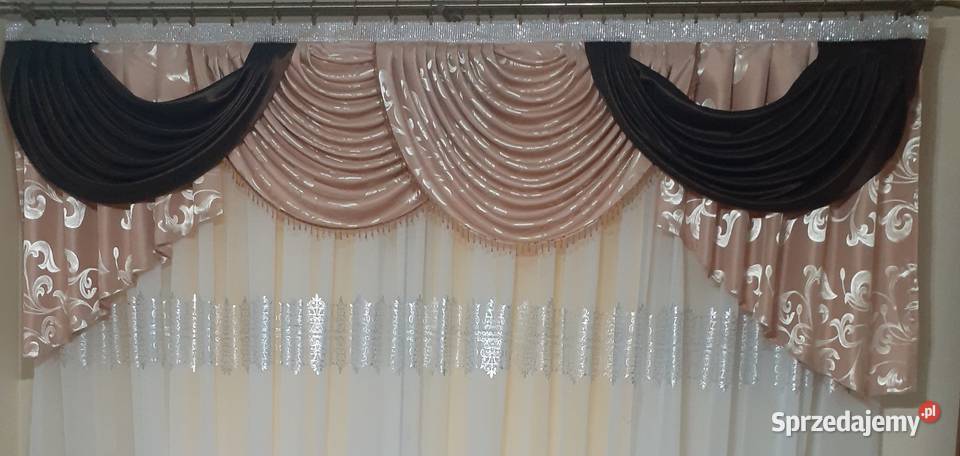 Lambrekin z koralami Zasłony Mława