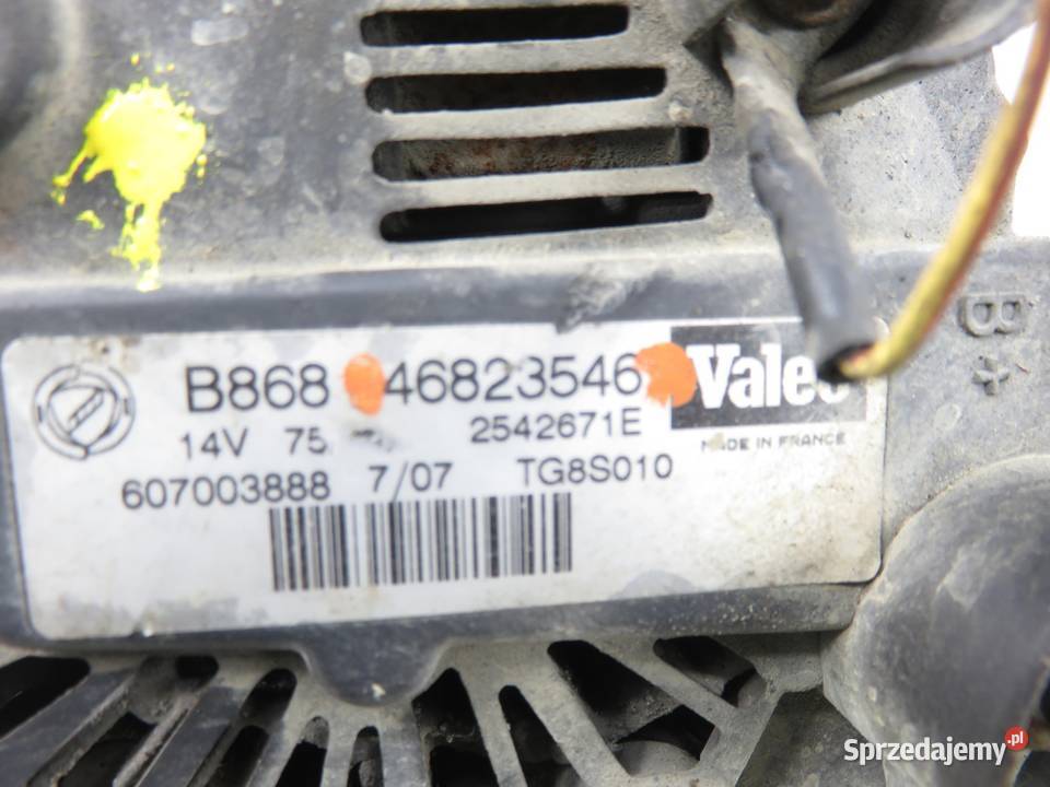 ALTERNATOR FIAT PANDA II 13 D 46823546 małopolskie