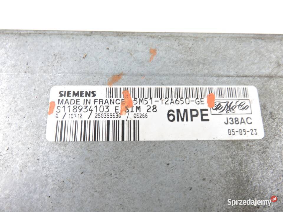 STEROWNIK FORD FOCUS MK2 14 5M5112A650GE osobowe