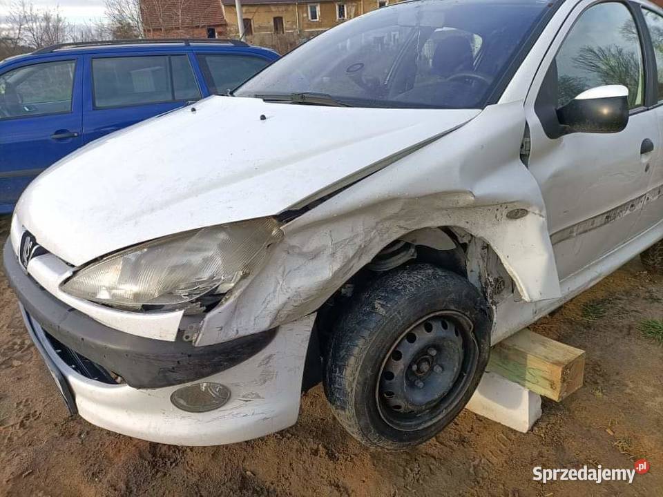 Peugeot 206 uszkodzony 70KM dolnośląskie Lubin
