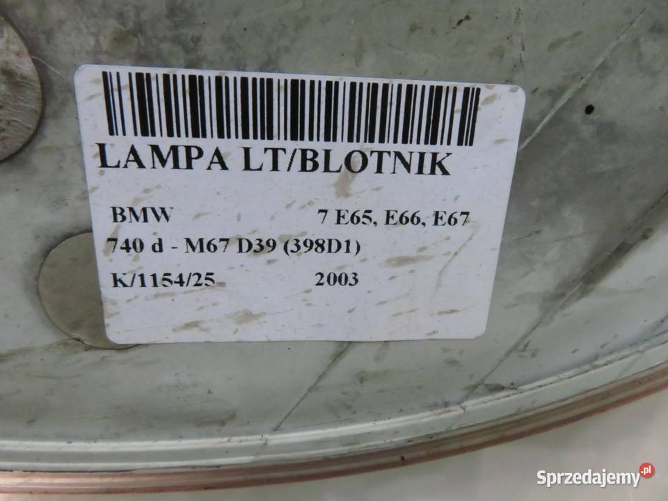 LAMPA LEWA TYLNA BMW E65 SEDAN małopolskie