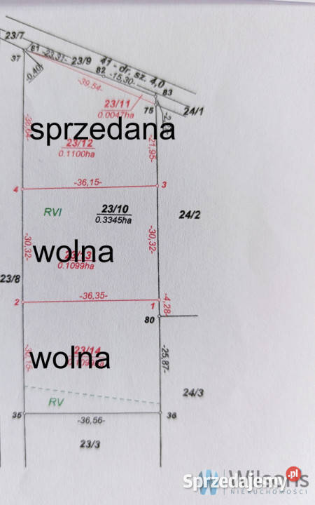 Grunt Duży Dół 1100m