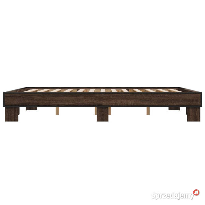 Rama łóżka brązowy dąb materiał drewnopochodny 153cm Warszawa sprzedam