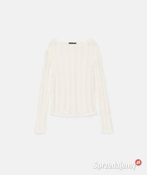 kremowy sweter z ozdobnym splotem Mohito xs 34 Toruń
