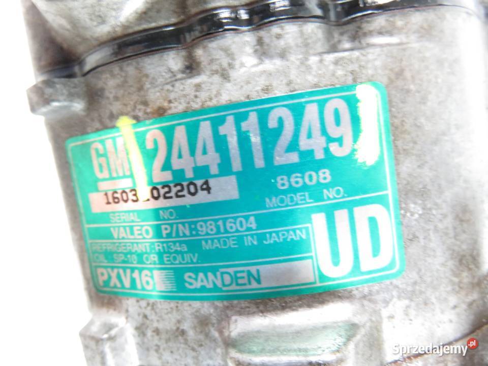 KOMPRESOR KLIMATYZACJI OPEL VECTRA C 24411249 Klimatyzacja małopolskie