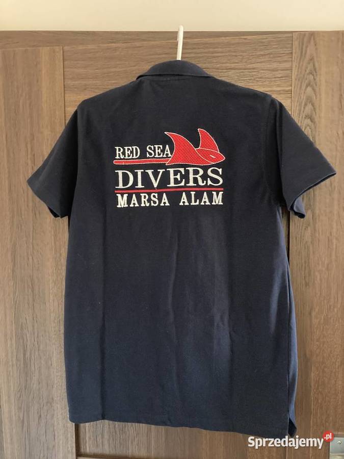Granatowy Tshirt Nurkowy Polo Red Sea Divers Elbląg