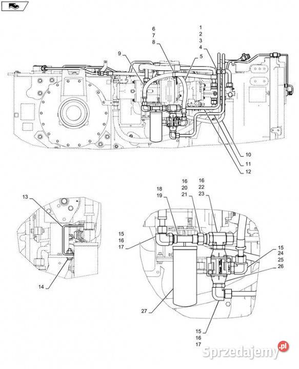 Holland T6090 T6070 Zawór 84577551 Jastrzębniki sprzedam