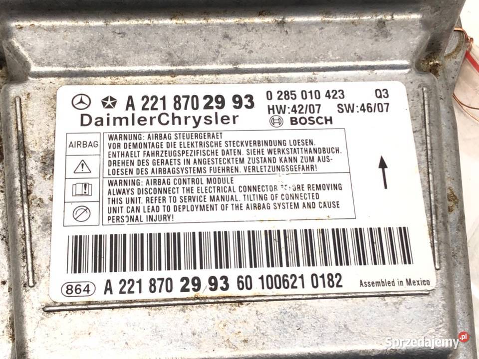 SENSOR AIRBAG MERCEDES W221 A2218702993 0513