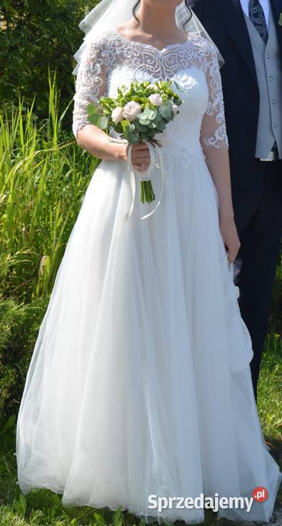 Suknia ślubna 40 welon i pokrowiec ODBIÓR Tczew