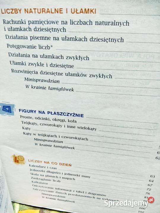 Matematyka 6 GWO podręcznik sprawdzian Antykwariat Warszawa
