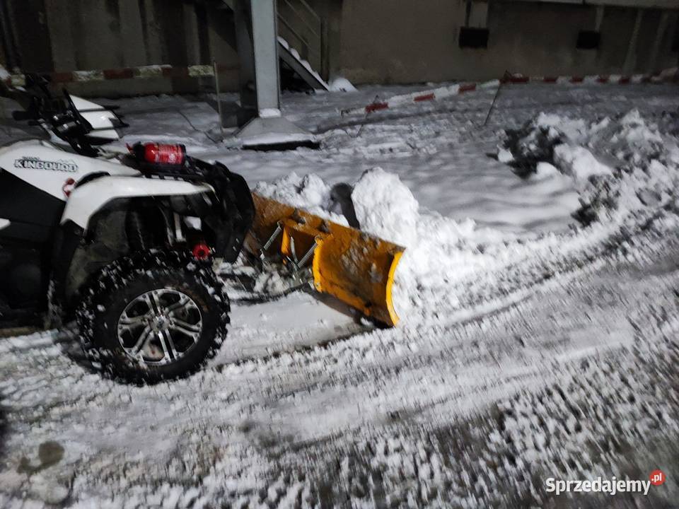Odśnieżanie qadem Chełmek pług 150 akcja zima
