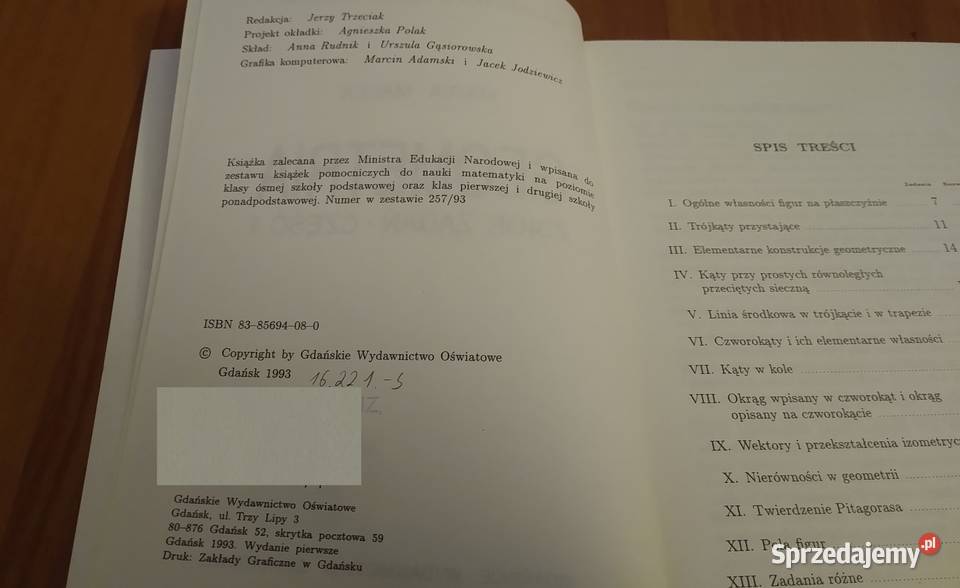 Geometria zbiór zadań Cz 1 Maria Małek Gdańsk