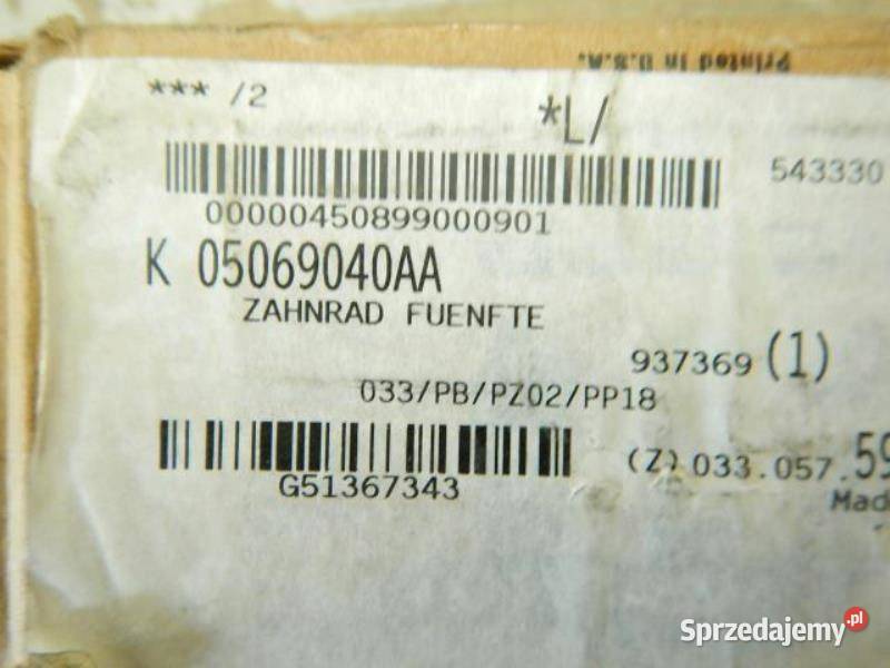 KOŁO ZĘBATE SKRZYNI JEEP WRANGLER 0304 ORYGINAŁ