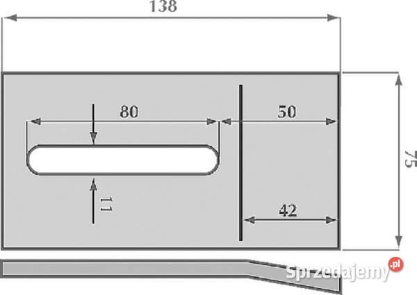 Skrobak wału 140x75 mm AB070001