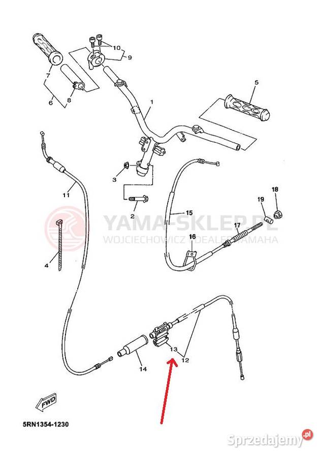 Konektorzłączka przewodu Yamaha Neos 3WGF626100 Kielce sprzedam